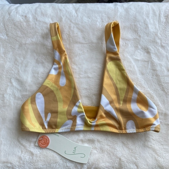 New! Seea Brasilia Reversible Bikini Top Solaris yellow 14696 - Picture 7 of 15